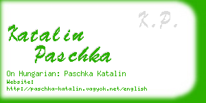 katalin paschka business card